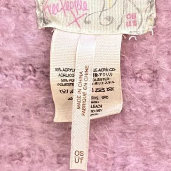 Free People Purple Plaid Oversized Cozy Blanket Scarf - Picture 6 of 7